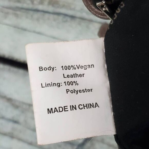 Coco + Carmen Vegan Leather & Tweed Shoulder Bag – Brown/Pink Plaid Purse Tote - Picture 12 of 16